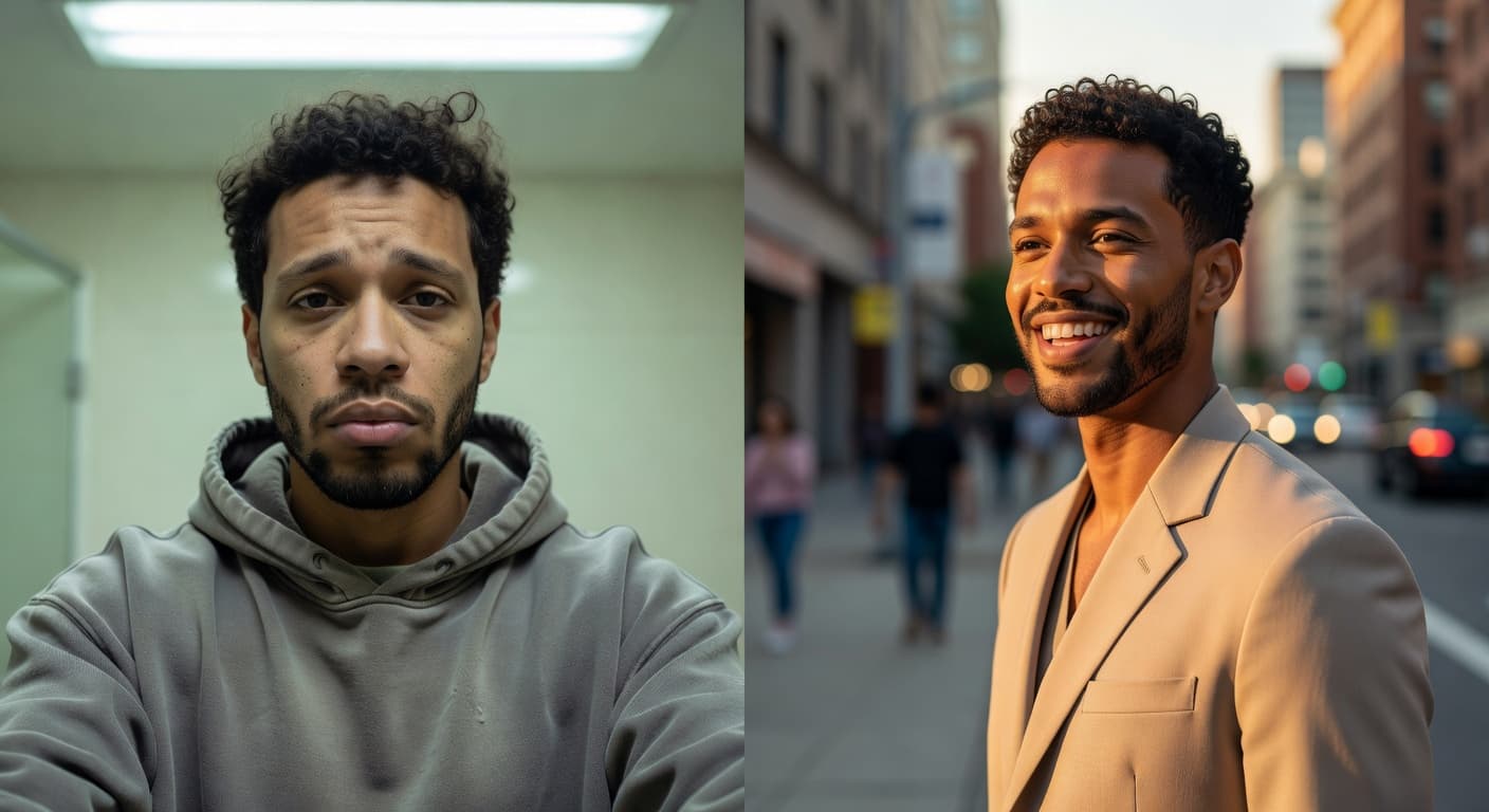 Before and After AI transformation