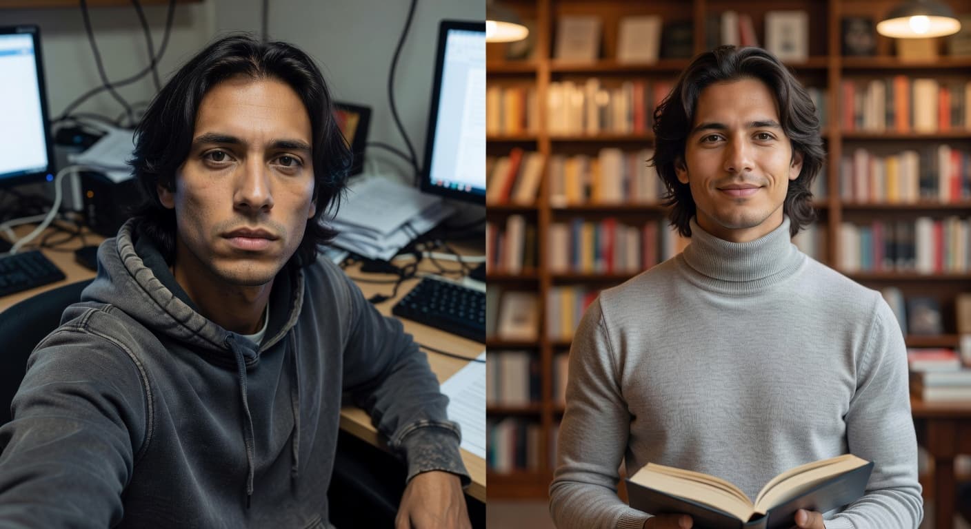 Before and After AI transformation